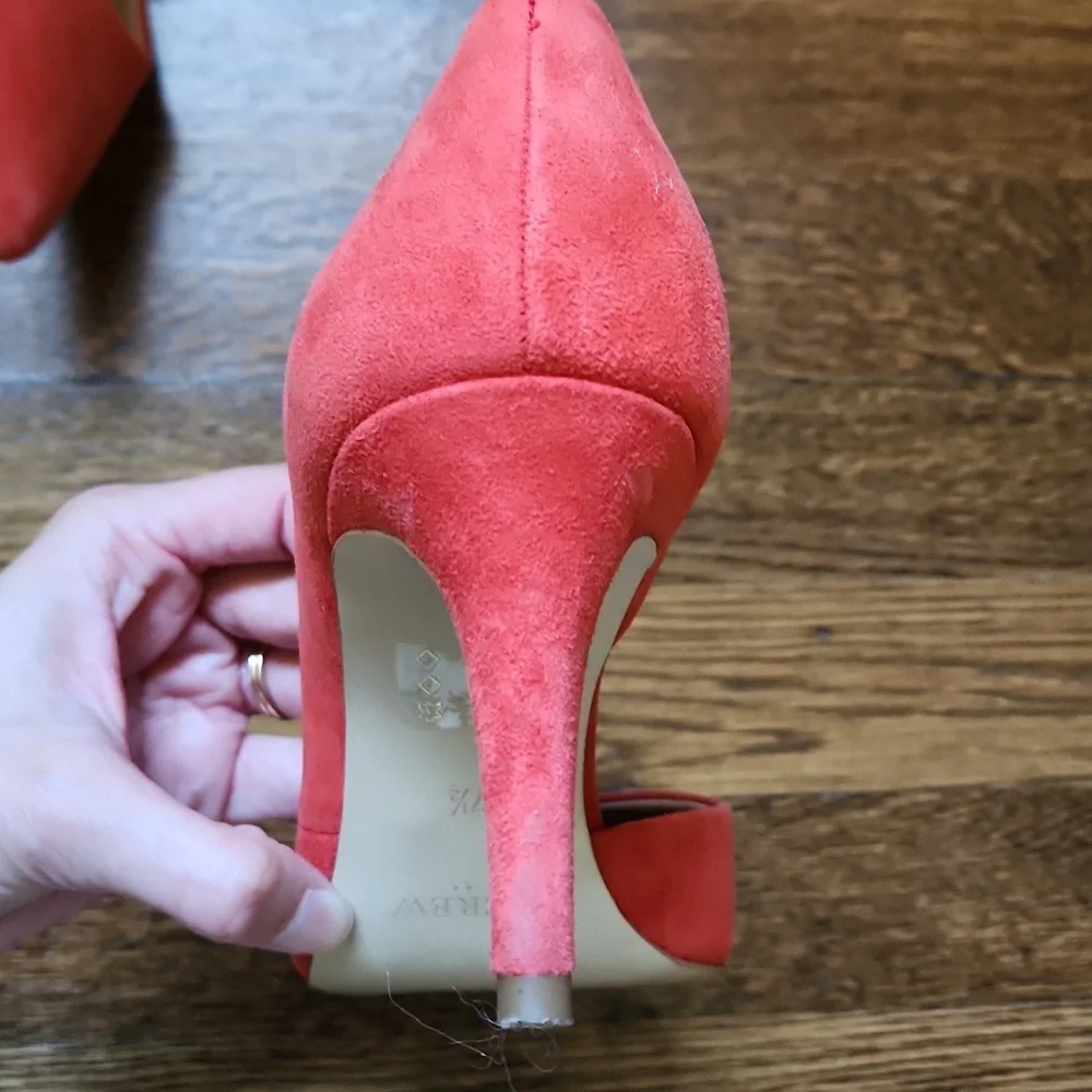 Coral Suede J Crew Heels - Picture 6 of 13